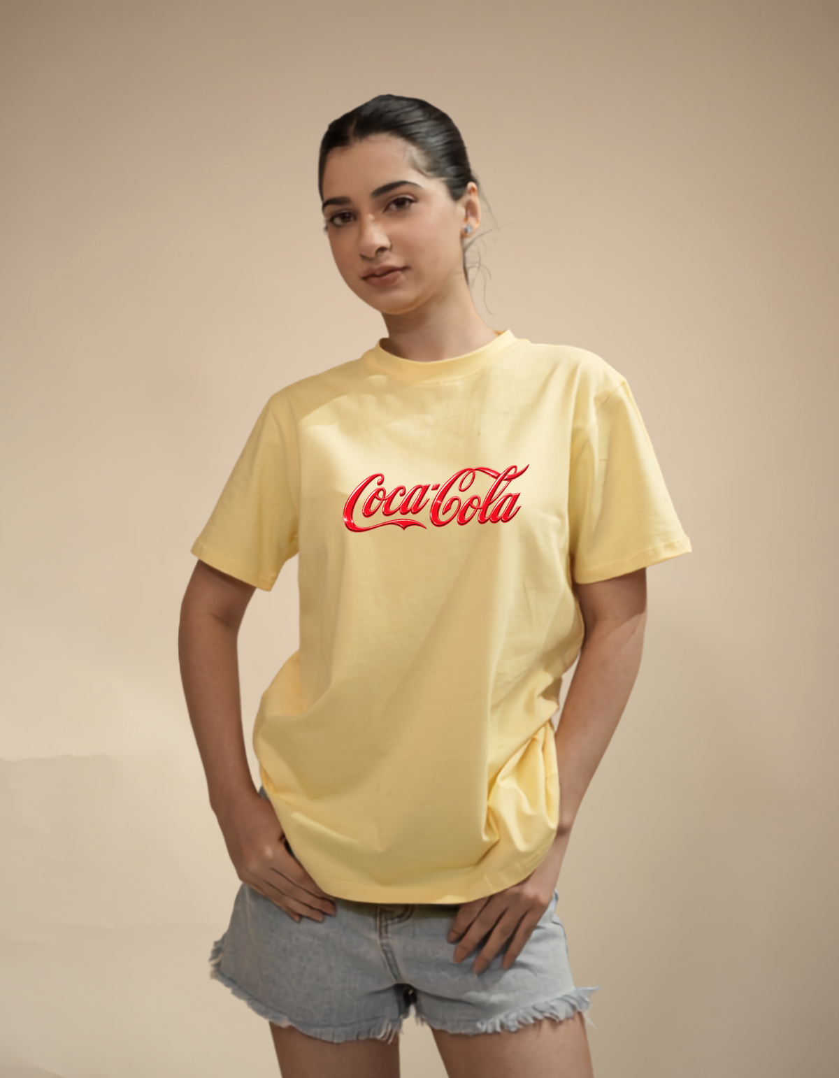 Diet Coke Butter yellow Regular Fit Tshirt