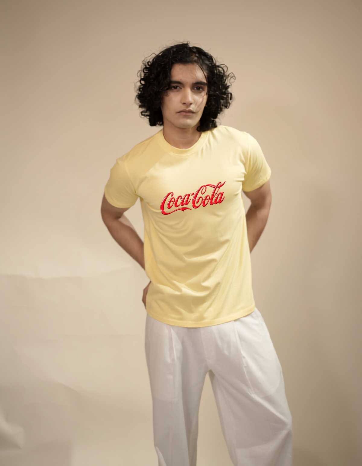 Diet Coke Butter yellow Regular Fit Tshirt