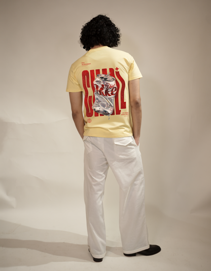 Diet Coke Butter yellow Regular Fit Tshirt