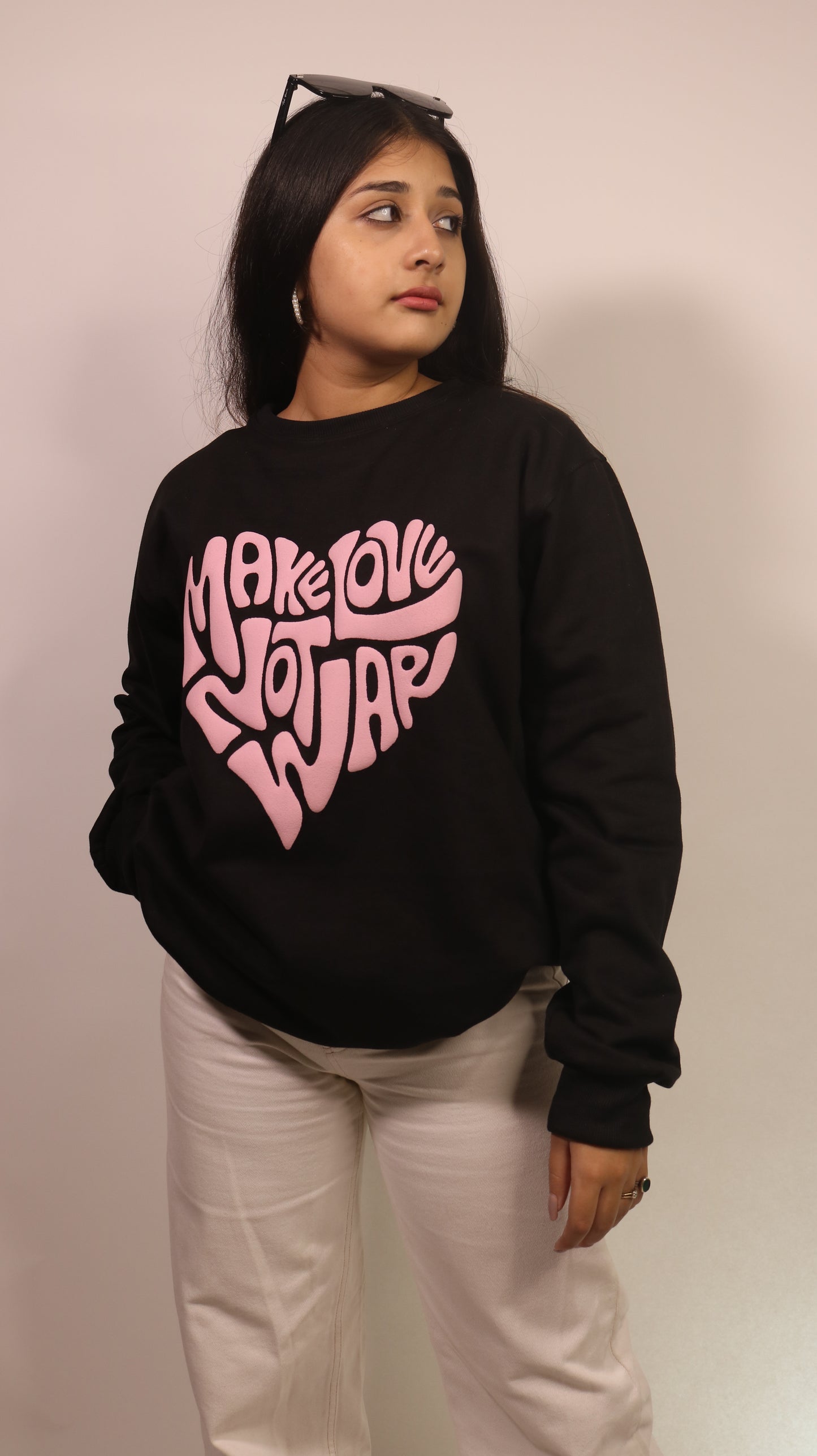 Make love not war sweatshirt