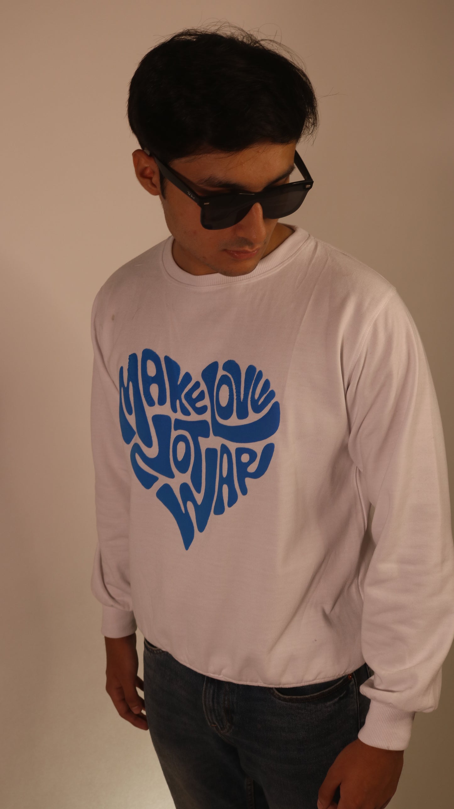 Make love not war sweatshirt