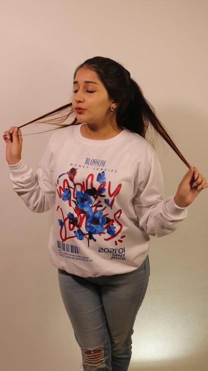 Blossom White Sweatshirt