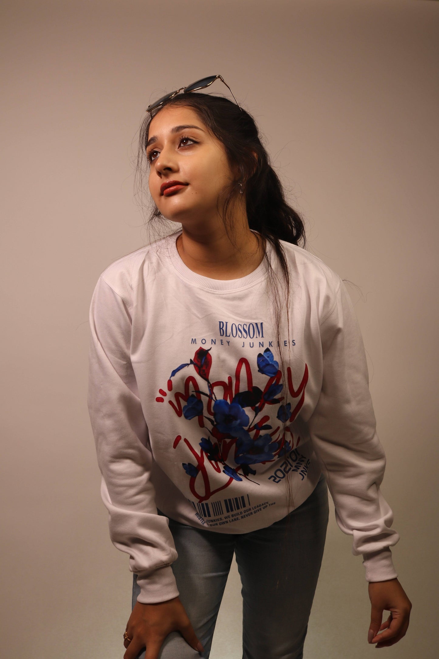 Blossom White Sweatshirt